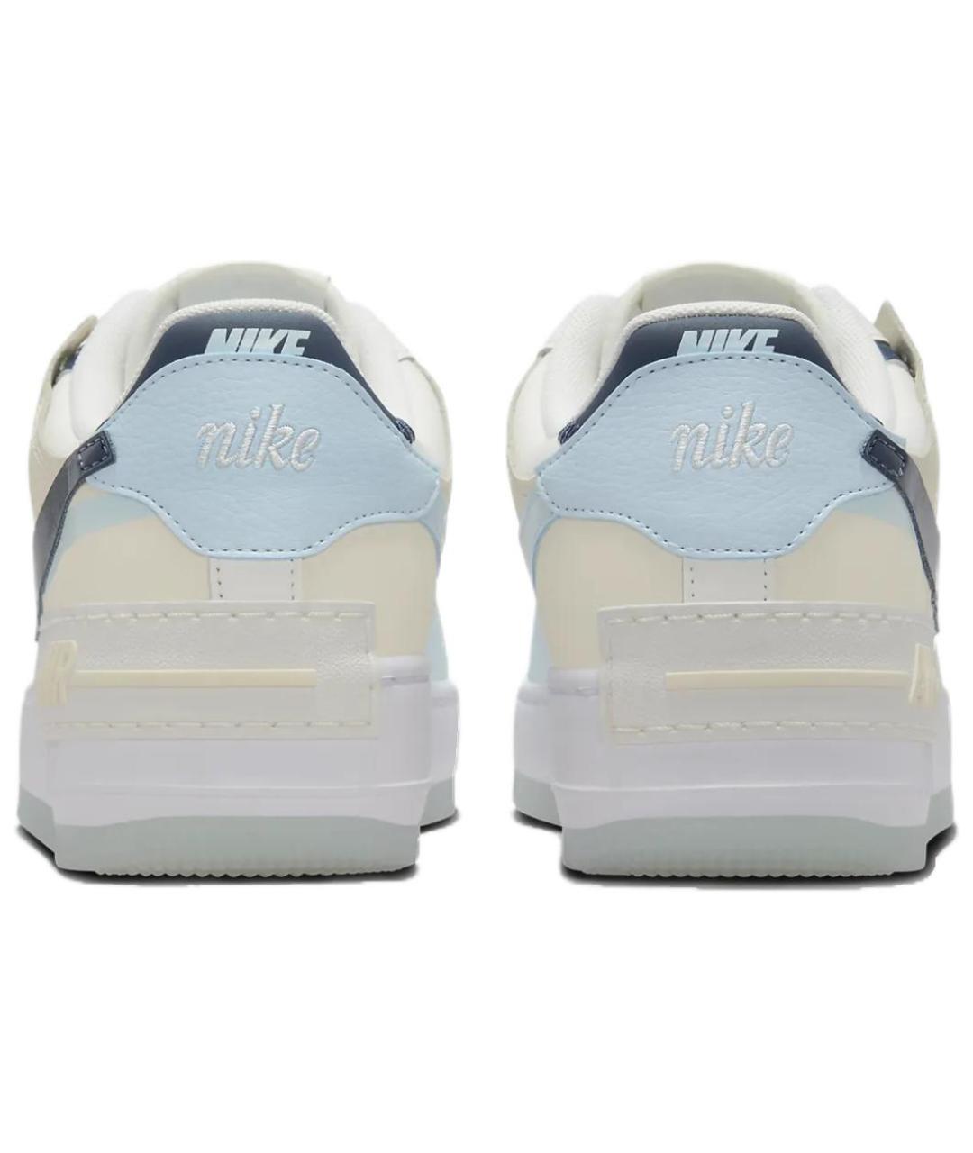 NIKE Бежевые кожаные кроссовки, фото 5