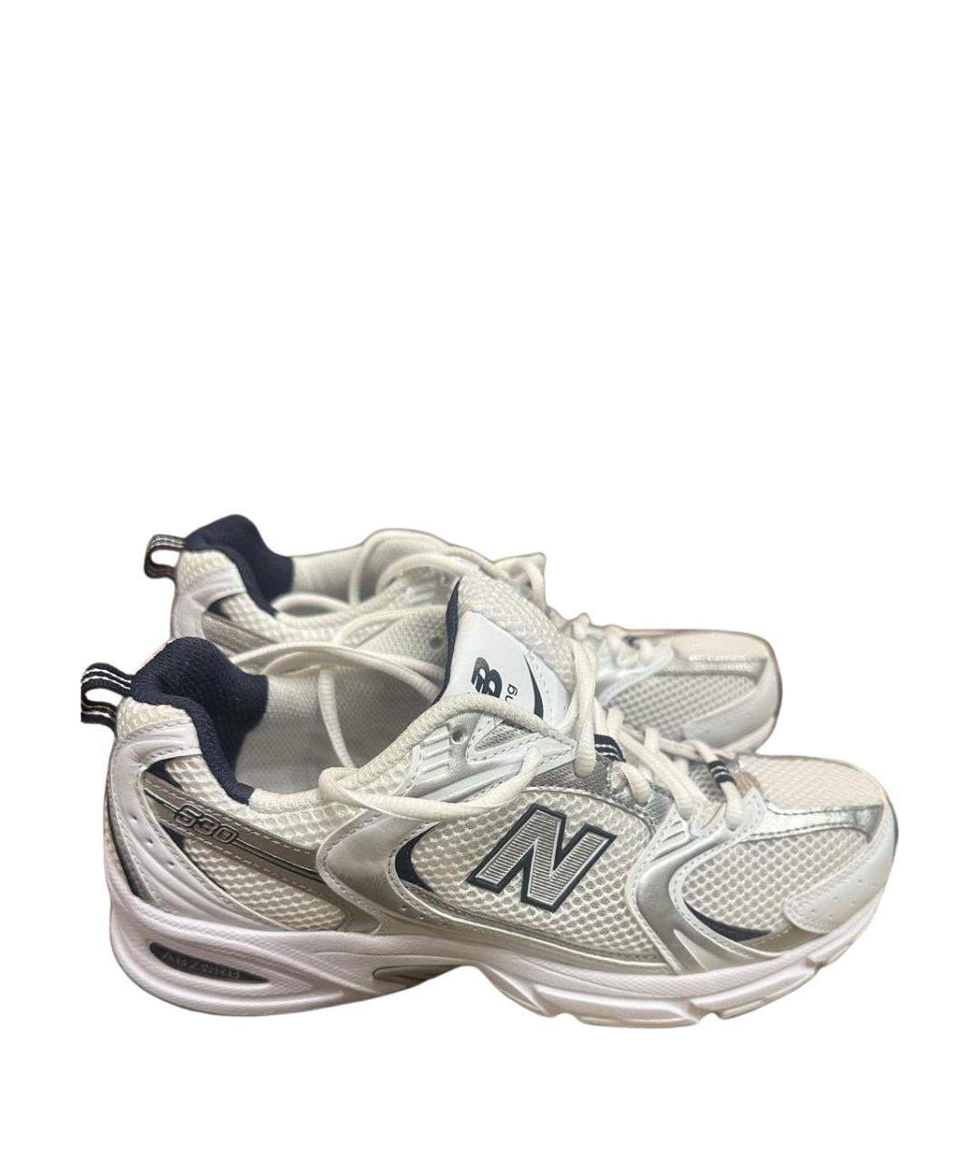NEW BALANCE Белые текстильные кроссовки, фото 1