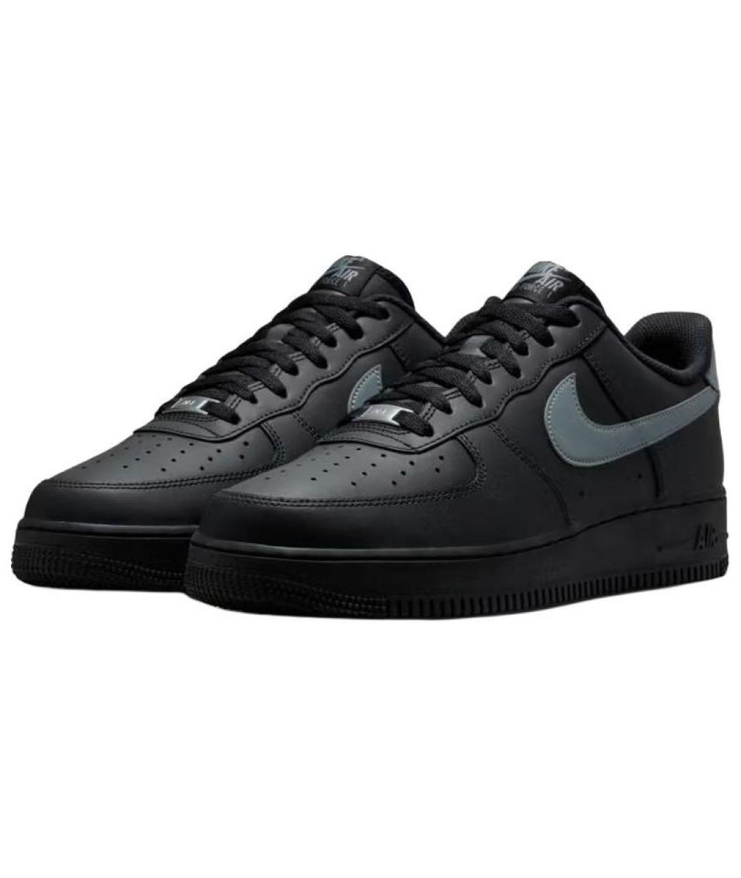 NIKE Черные кожаные кроссовки, фото 2