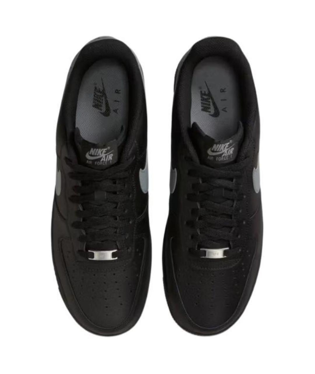NIKE Черные кожаные кроссовки, фото 3