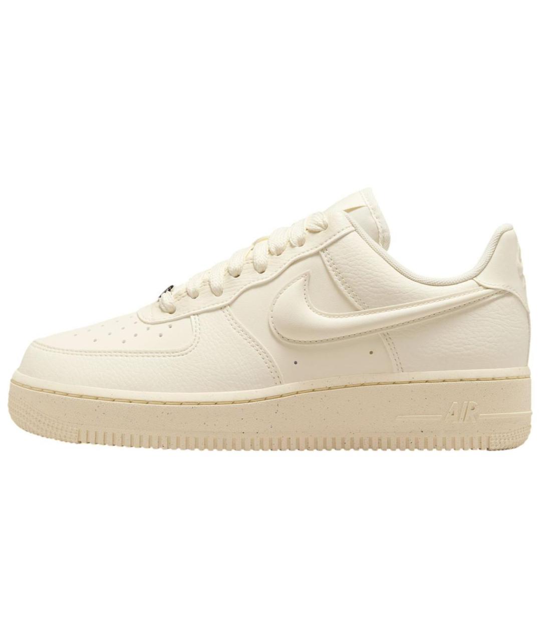 NIKE Бежевые кожаные кроссовки, фото 3