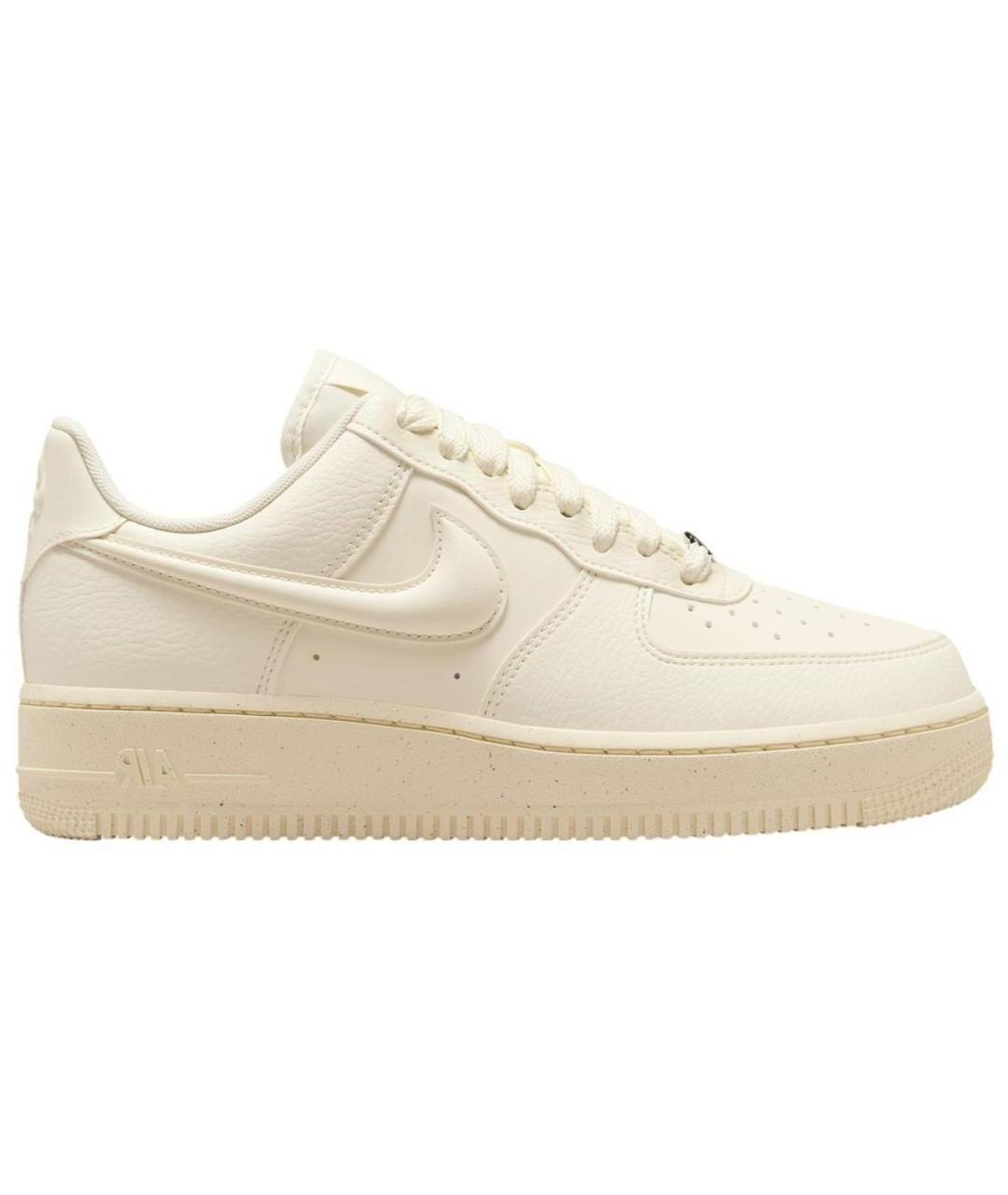 NIKE Бежевые кожаные кроссовки, фото 1