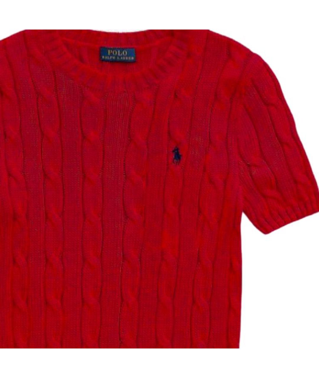 POLO RALPH LAUREN Красный хлопковый джемпер / свитер, фото 2