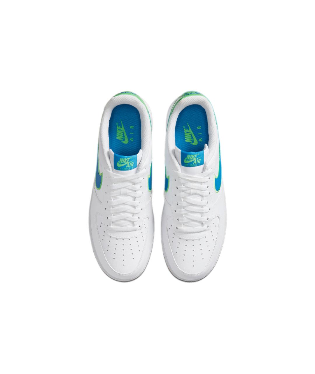 NIKE Белые кожаные низкие кроссовки / кеды, фото 5