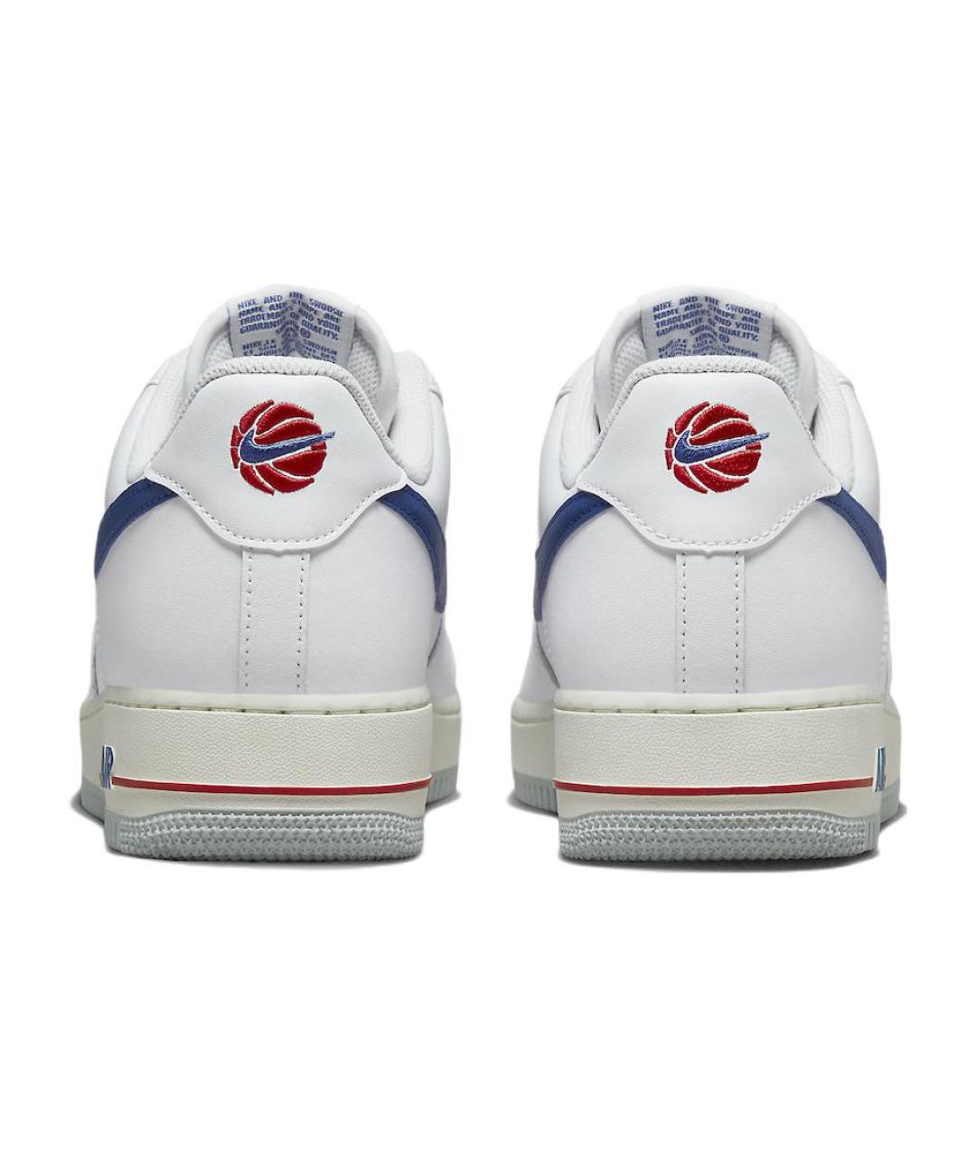 NIKE Белые кожаные низкие кроссовки / кеды, фото 6
