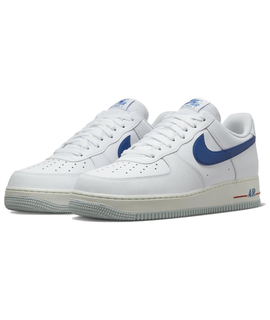 NIKE Белые кожаные низкие кроссовки / кеды, фото 4