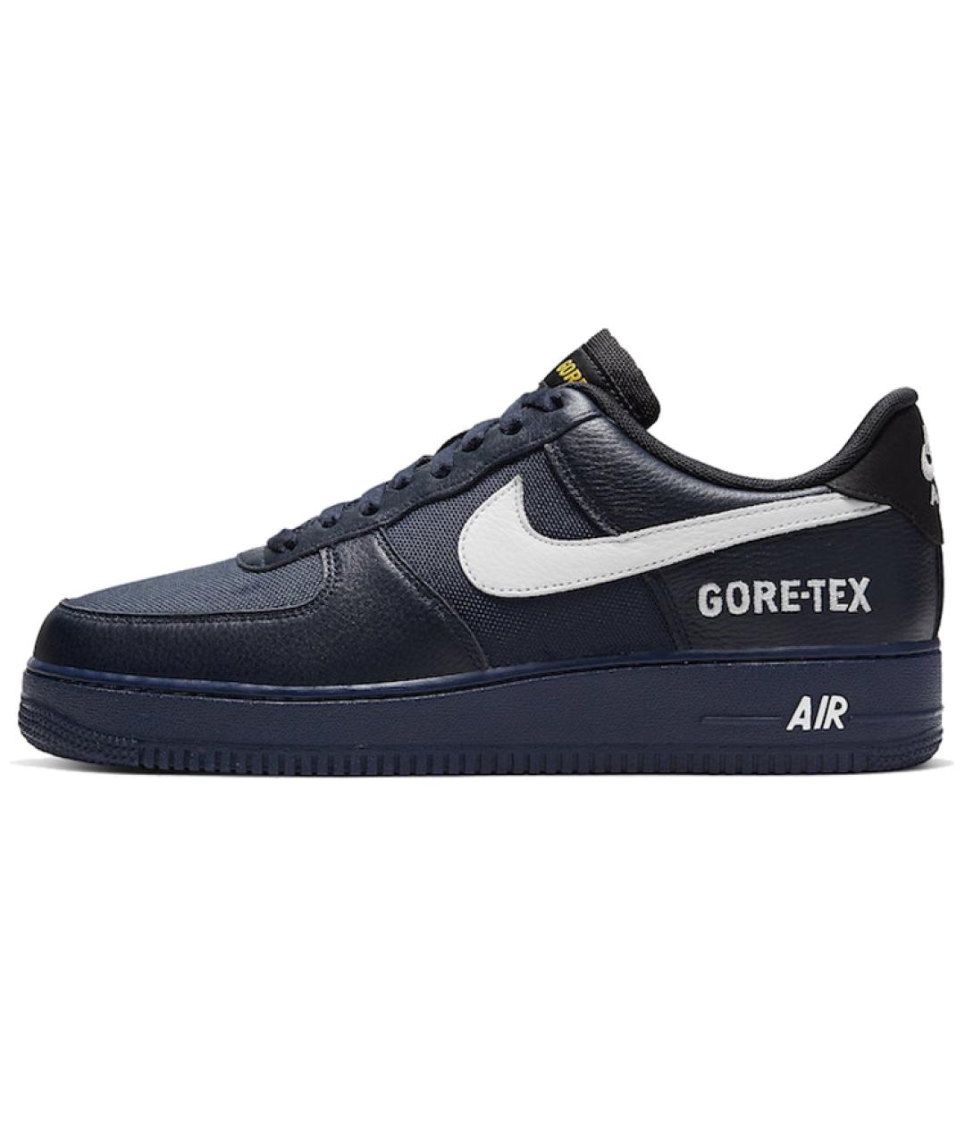 NIKE Темно-синие кожаные кроссовки, фото 4