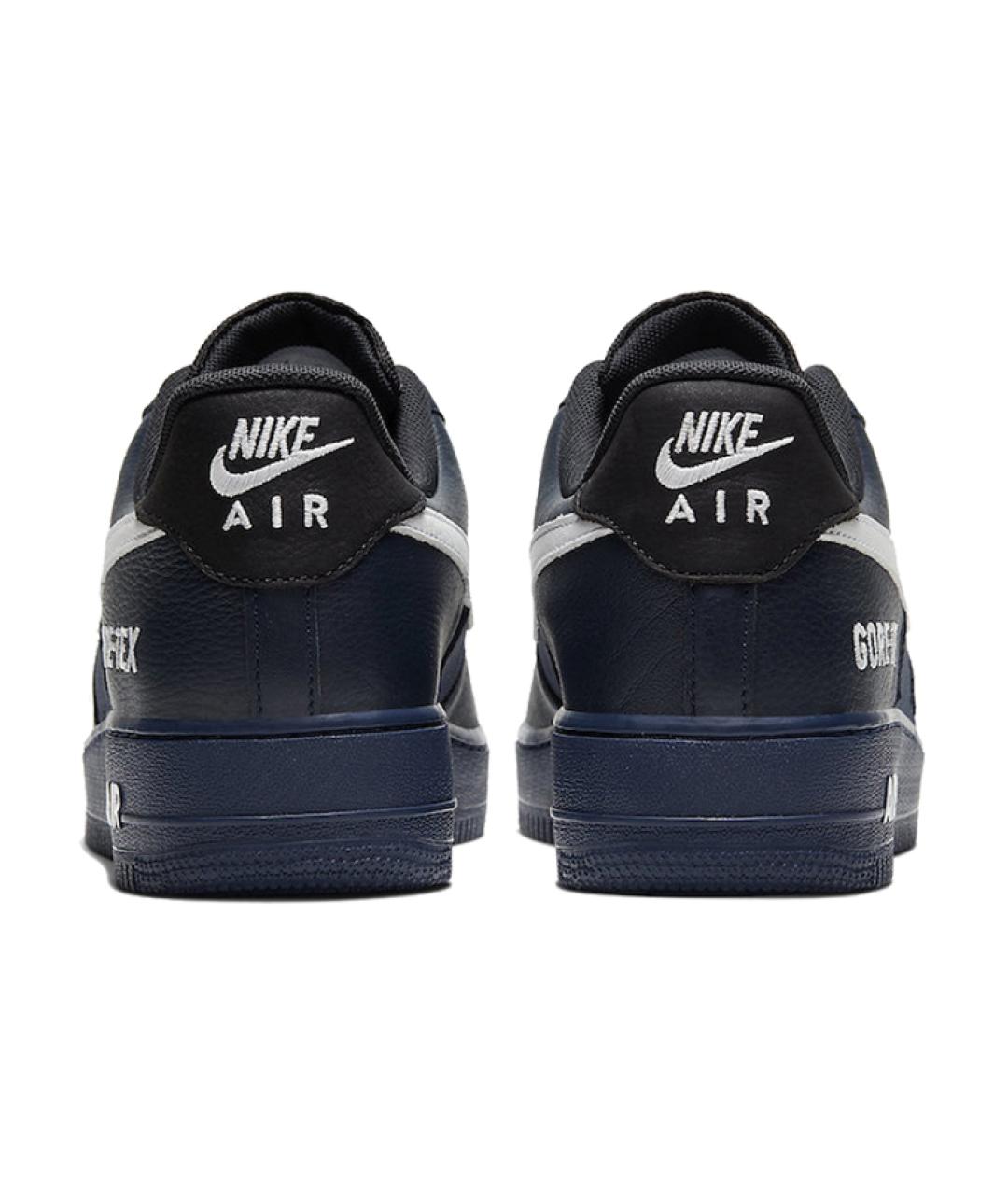 NIKE Темно-синие кожаные кроссовки, фото 5