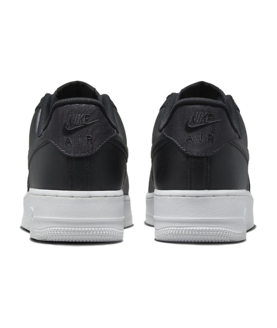 NIKE Черные кожаные низкие кроссовки / кеды, фото 6