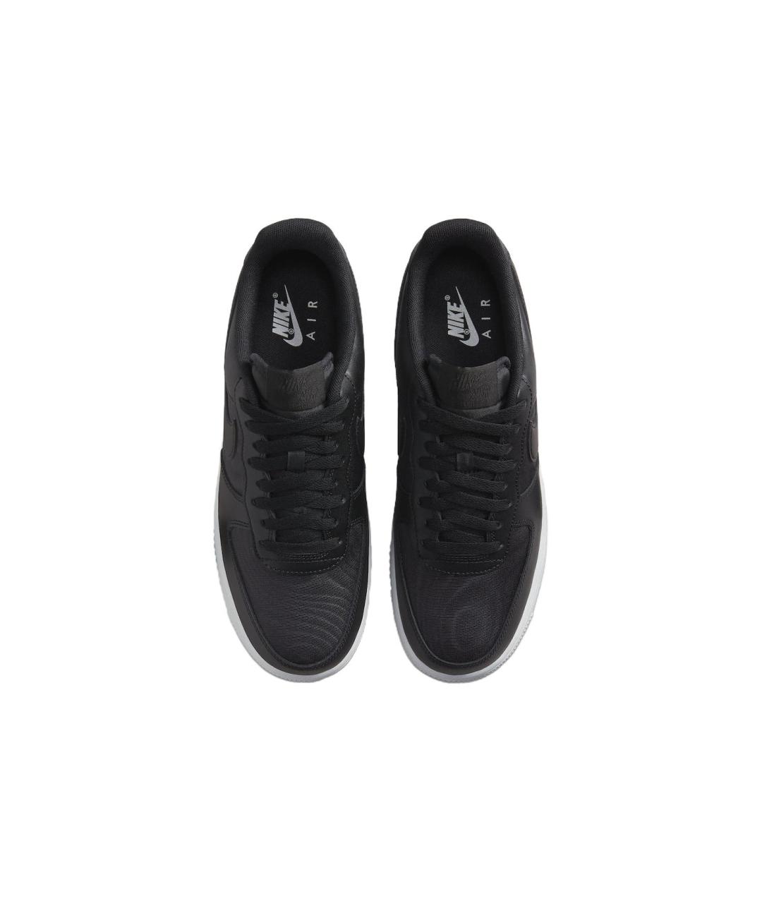 NIKE Черные кожаные низкие кроссовки / кеды, фото 5