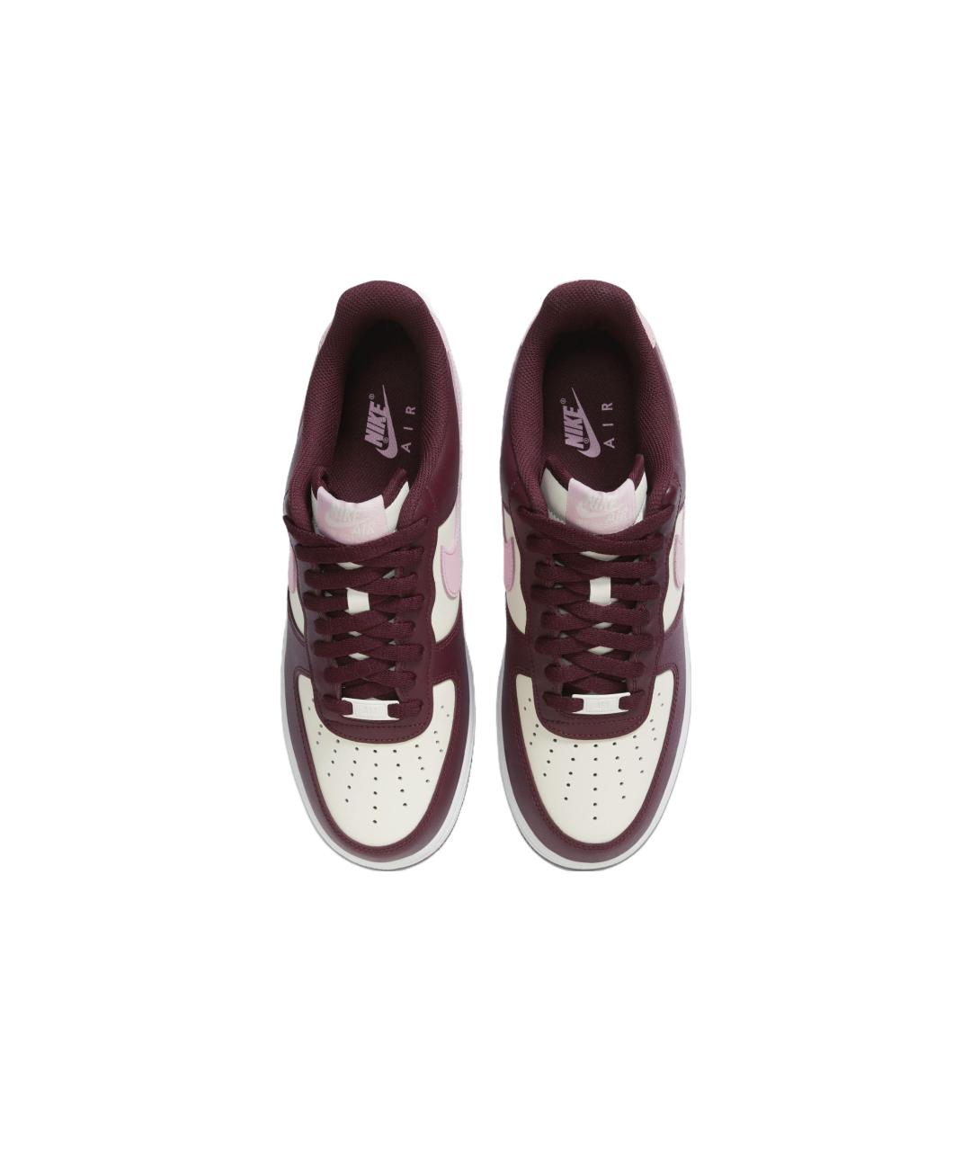 NIKE Бордовые кожаные кроссовки, фото 5