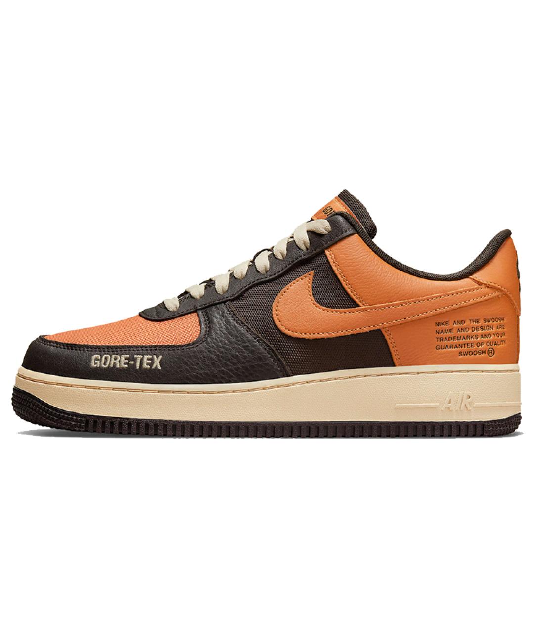 NIKE Оранжевые низкие кроссовки / кеды, фото 2
