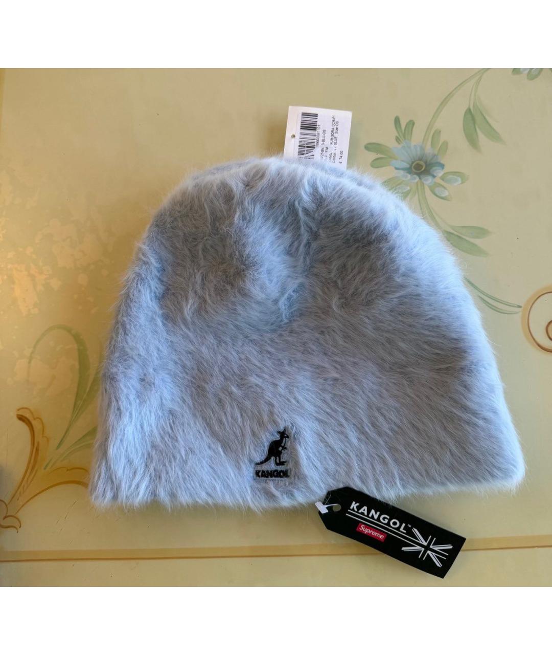 SUPREME Голубая шапка, фото 5