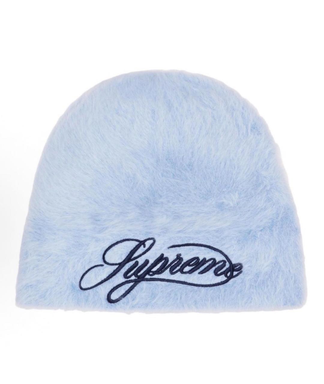 SUPREME Голубая шапка, фото 6