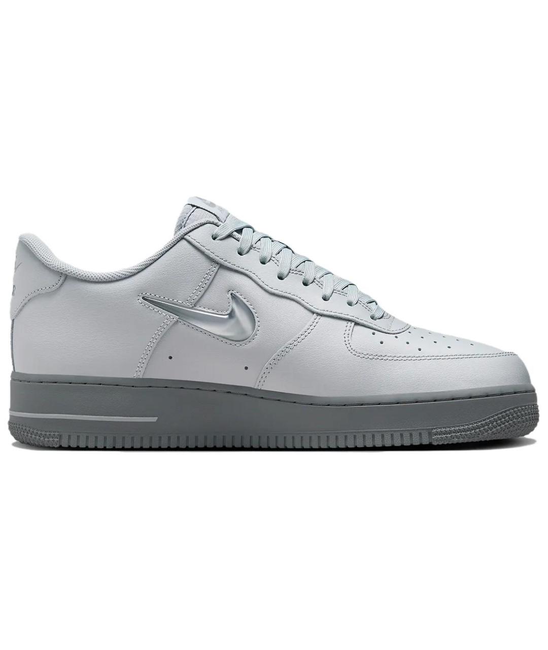NIKE Серые кожаные низкие кроссовки / кеды, фото 3