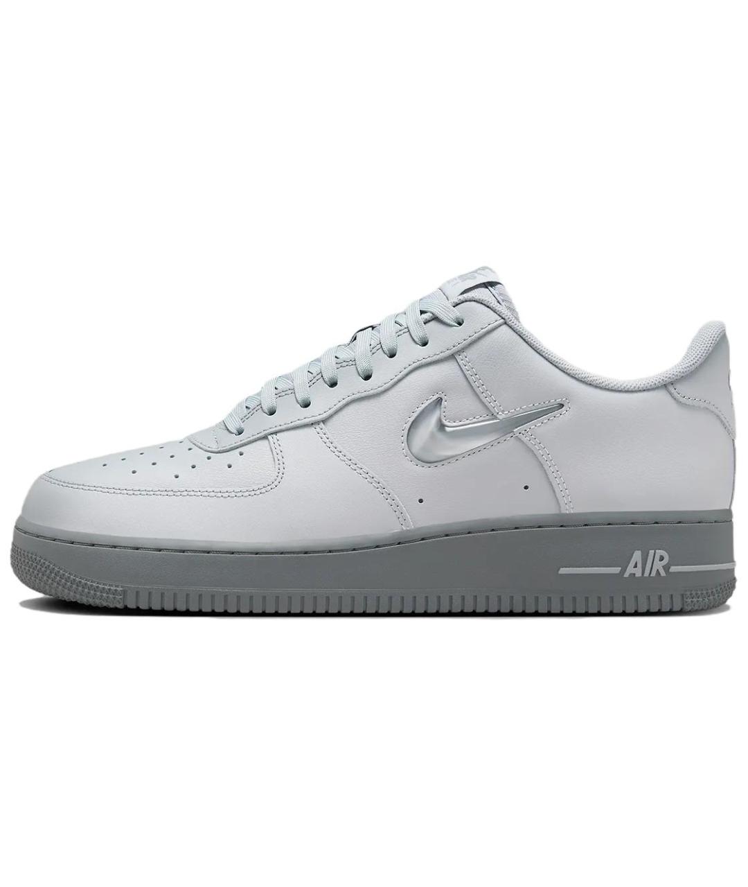 NIKE Серые кожаные низкие кроссовки / кеды, фото 2