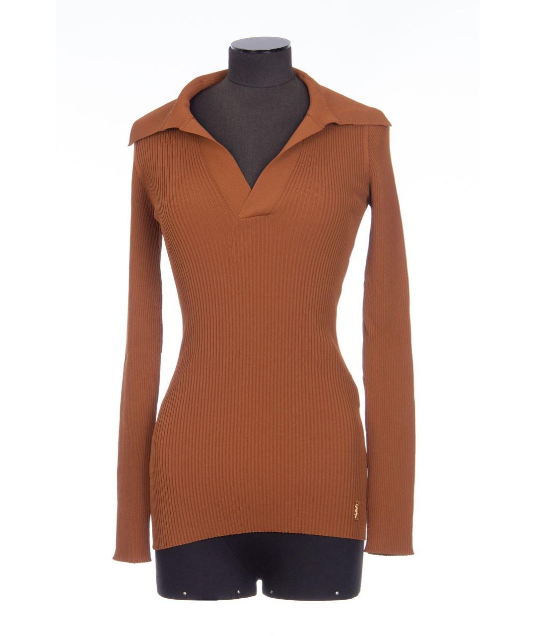SAINT LAURENT Коричневая водолазка, фото 8