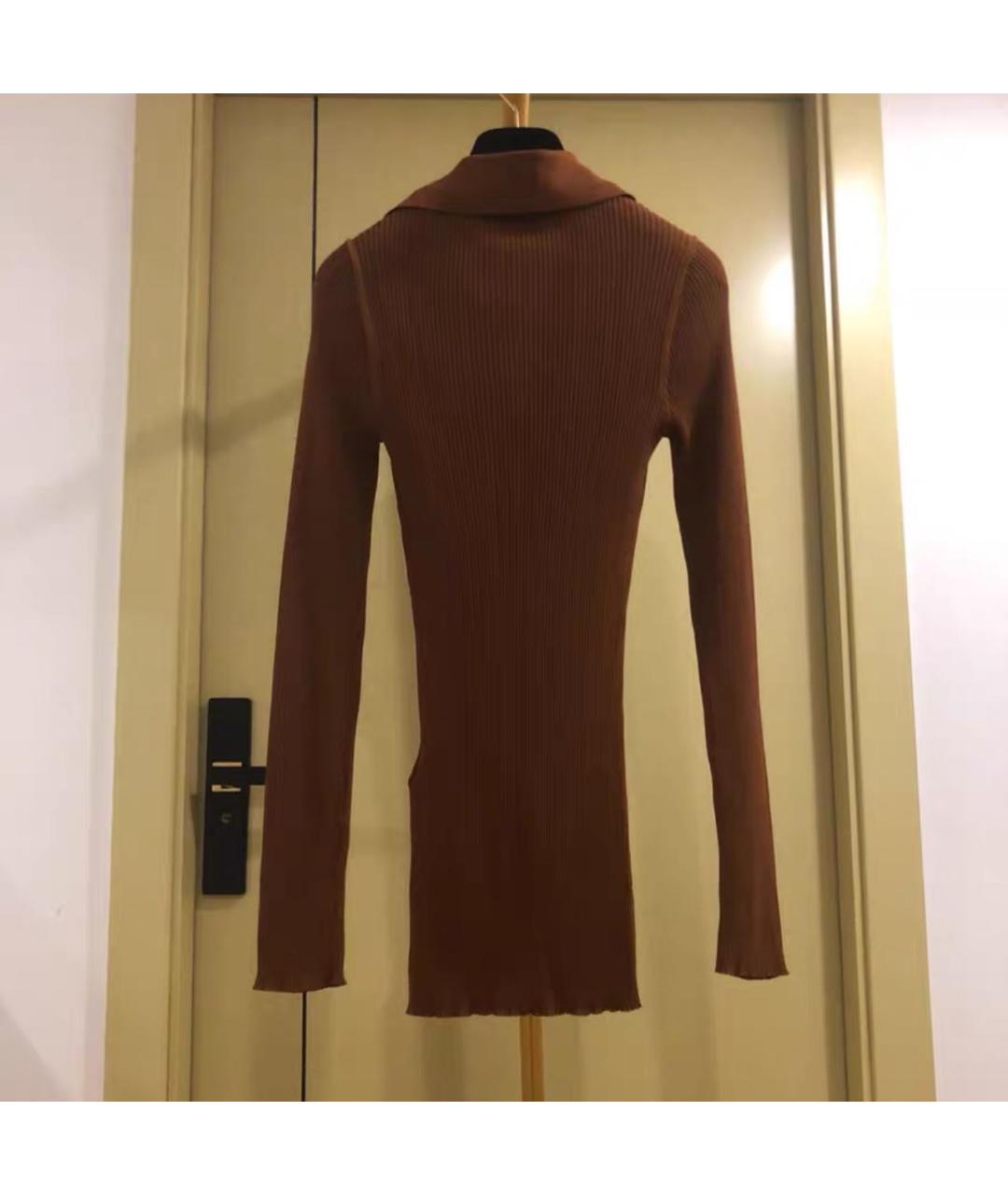 SAINT LAURENT Коричневая водолазка, фото 5