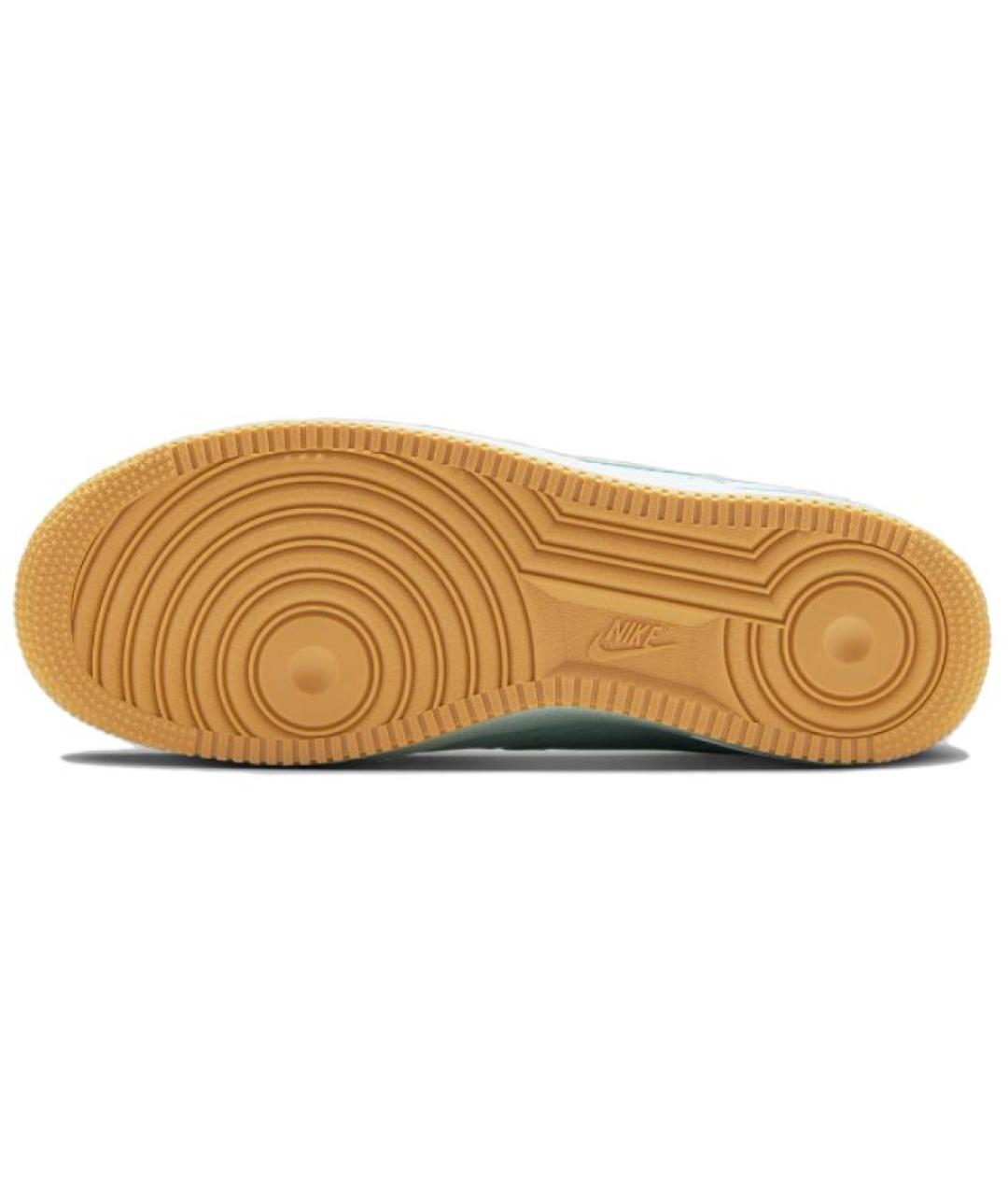 NIKE Голубые кожаные низкие кроссовки / кеды, фото 6