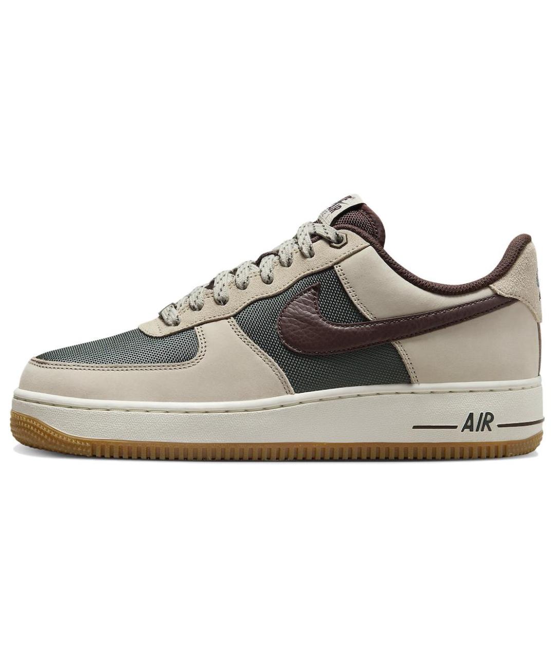 NIKE Бежевые кожаные низкие кроссовки / кеды, фото 2