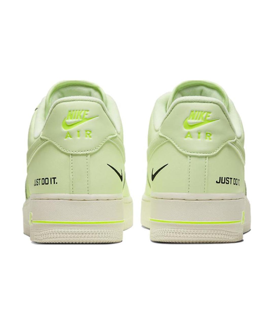 NIKE Зеленые кожаные кроссовки, фото 5