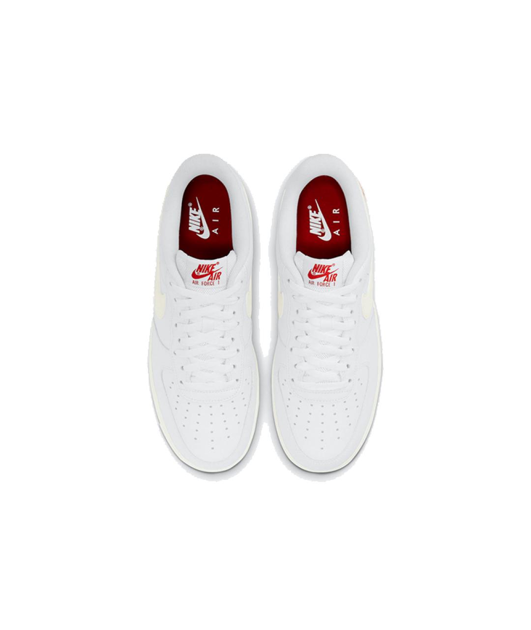 NIKE Белые кожаные низкие кроссовки / кеды, фото 5