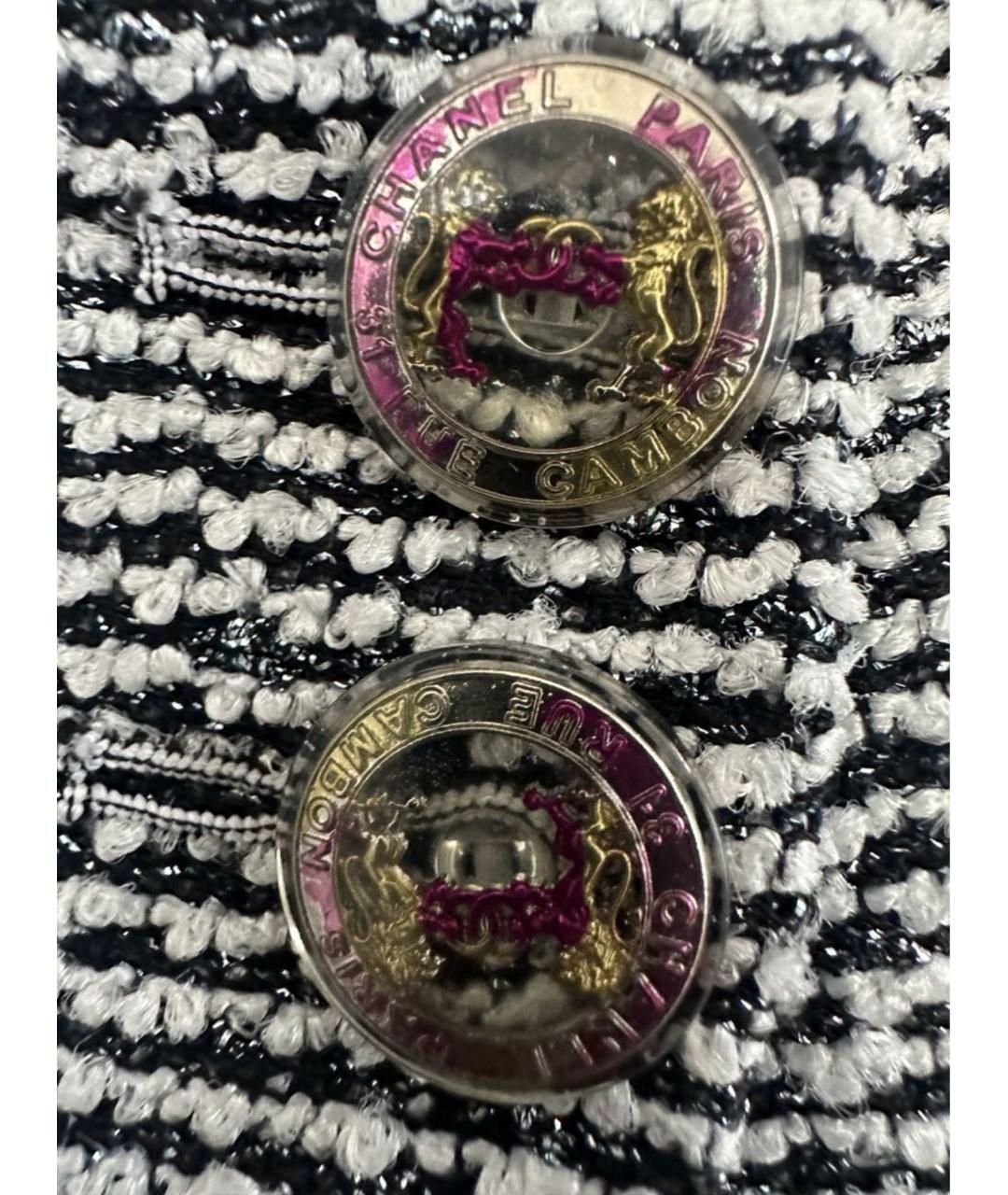 CHANEL Серый твидовый жакет/пиджак, фото 4