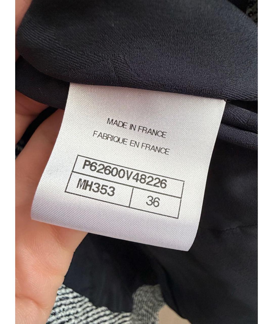 CHANEL Серый твидовый жакет/пиджак, фото 6