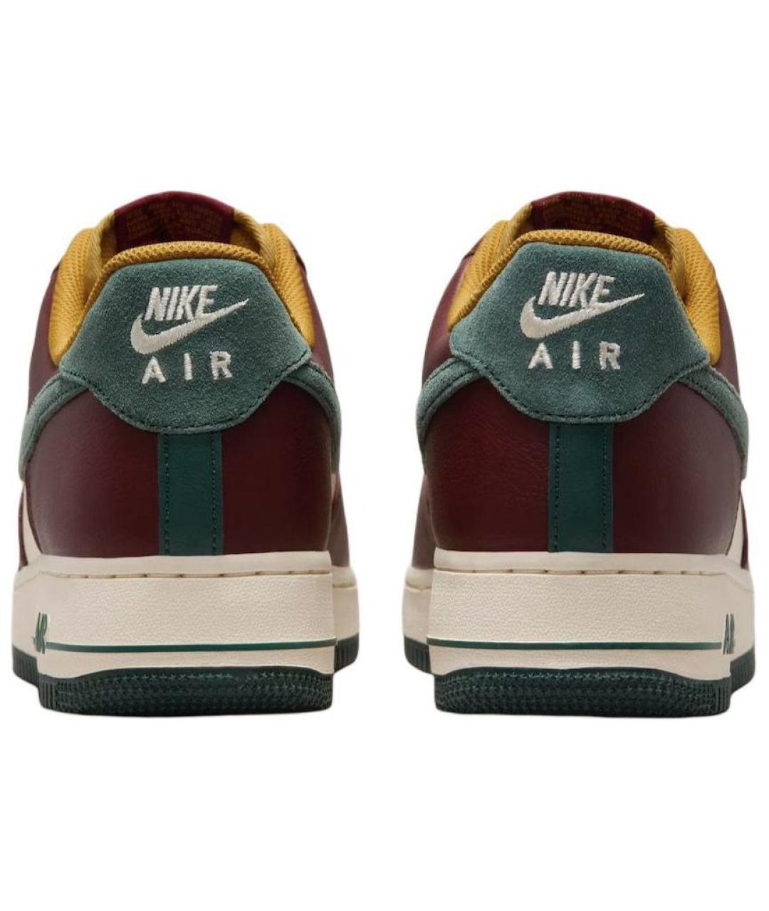 NIKE Коричневые кожаные низкие кроссовки / кеды, фото 5