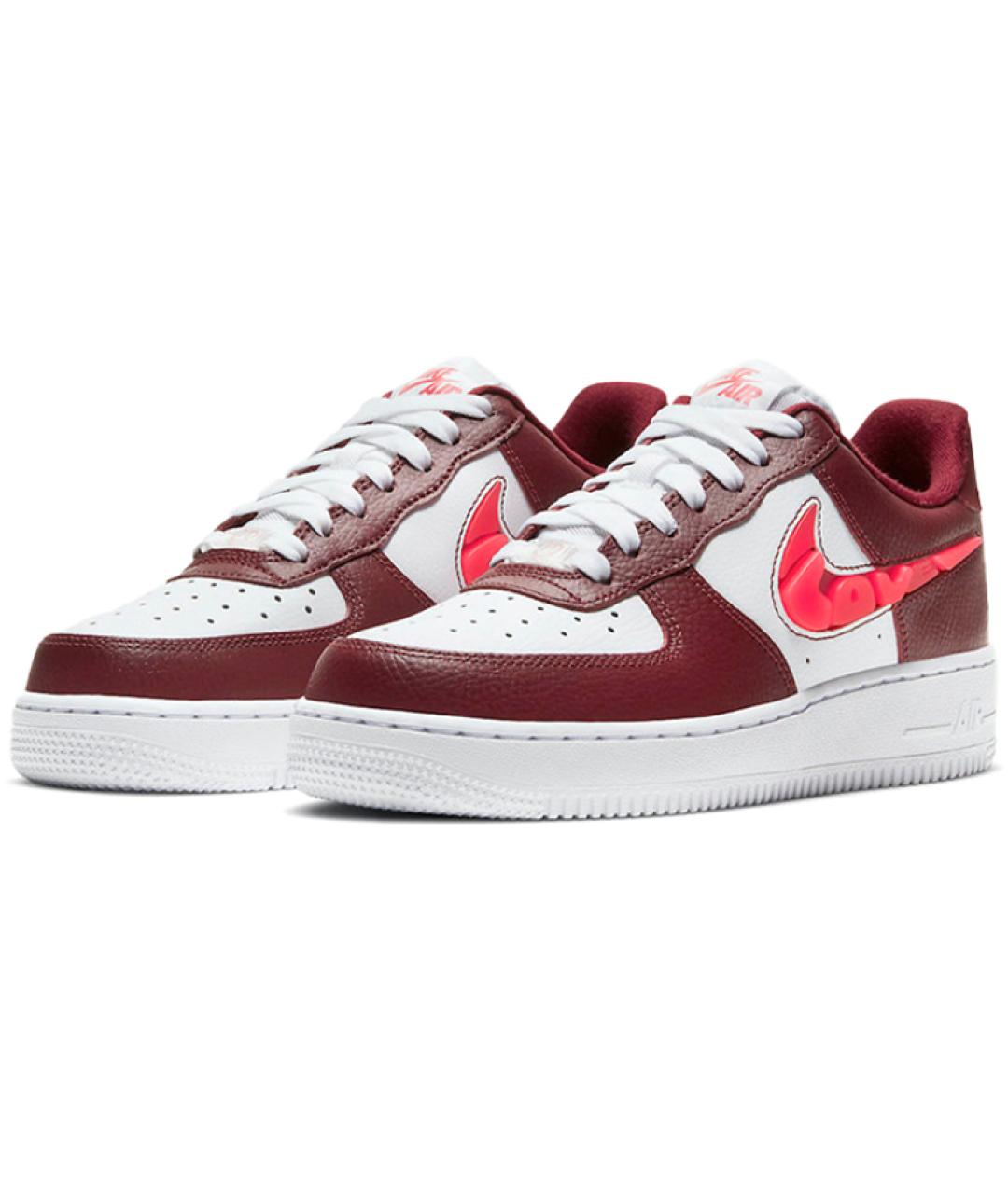 NIKE Красные кожаные кроссовки, фото 4