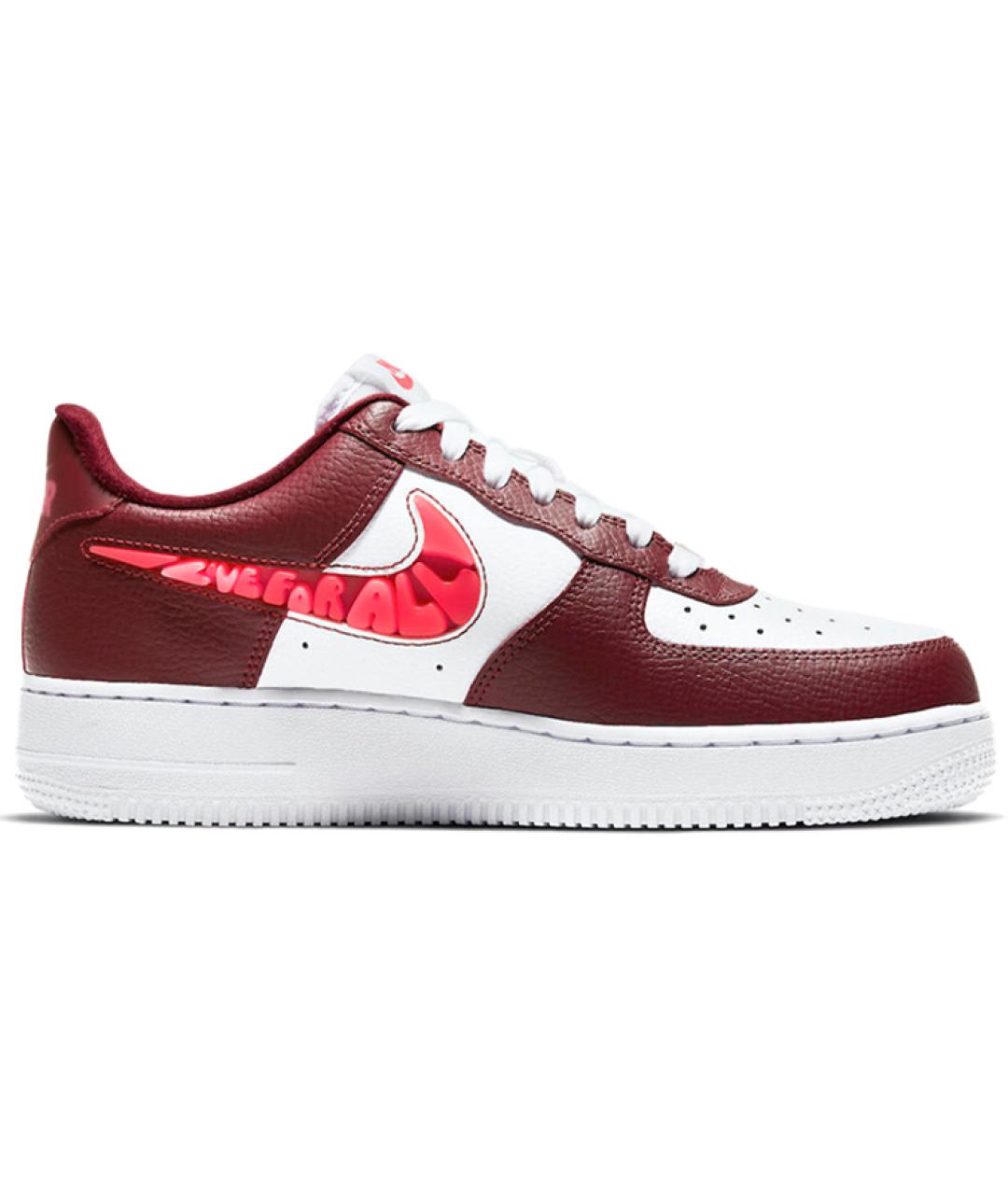NIKE Красные кожаные кроссовки, фото 3