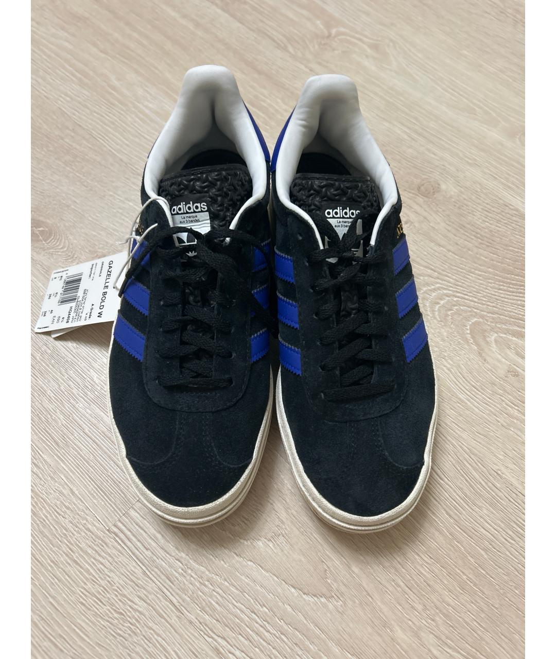 ADIDAS Темно-синие кожаные кеды, фото 2