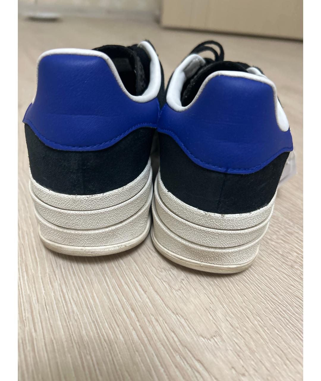 ADIDAS Темно-синие кожаные кеды, фото 4