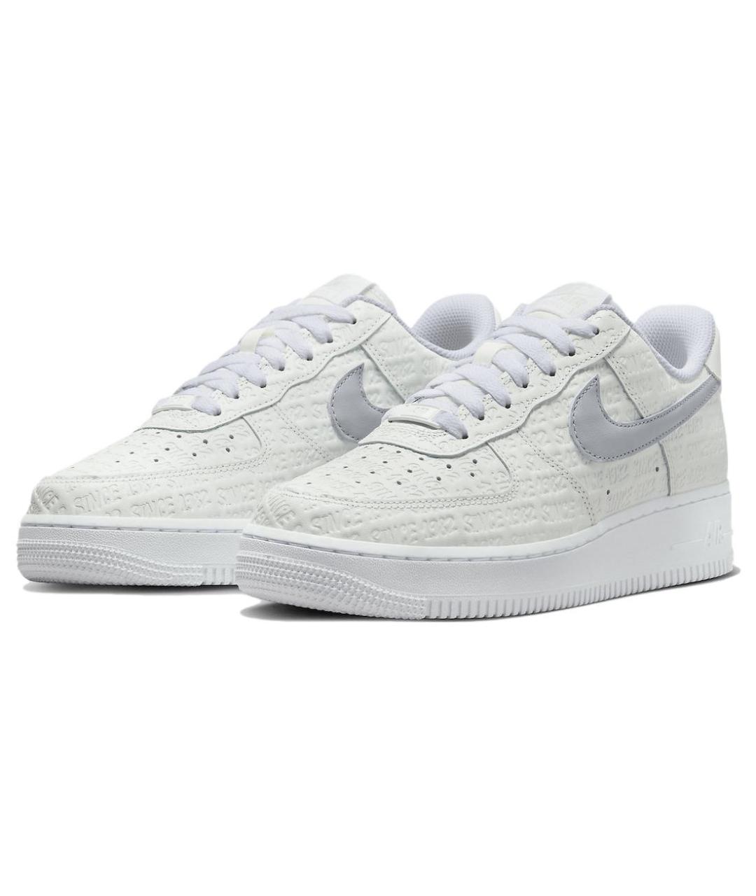 NIKE Белые кожаные кроссовки, фото 3