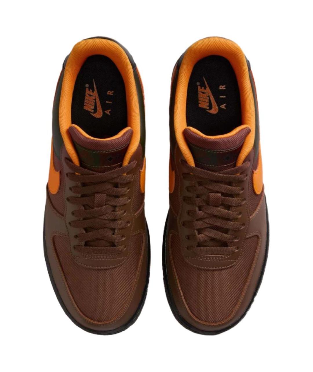 NIKE Коричневые кожаные кроссовки, фото 5