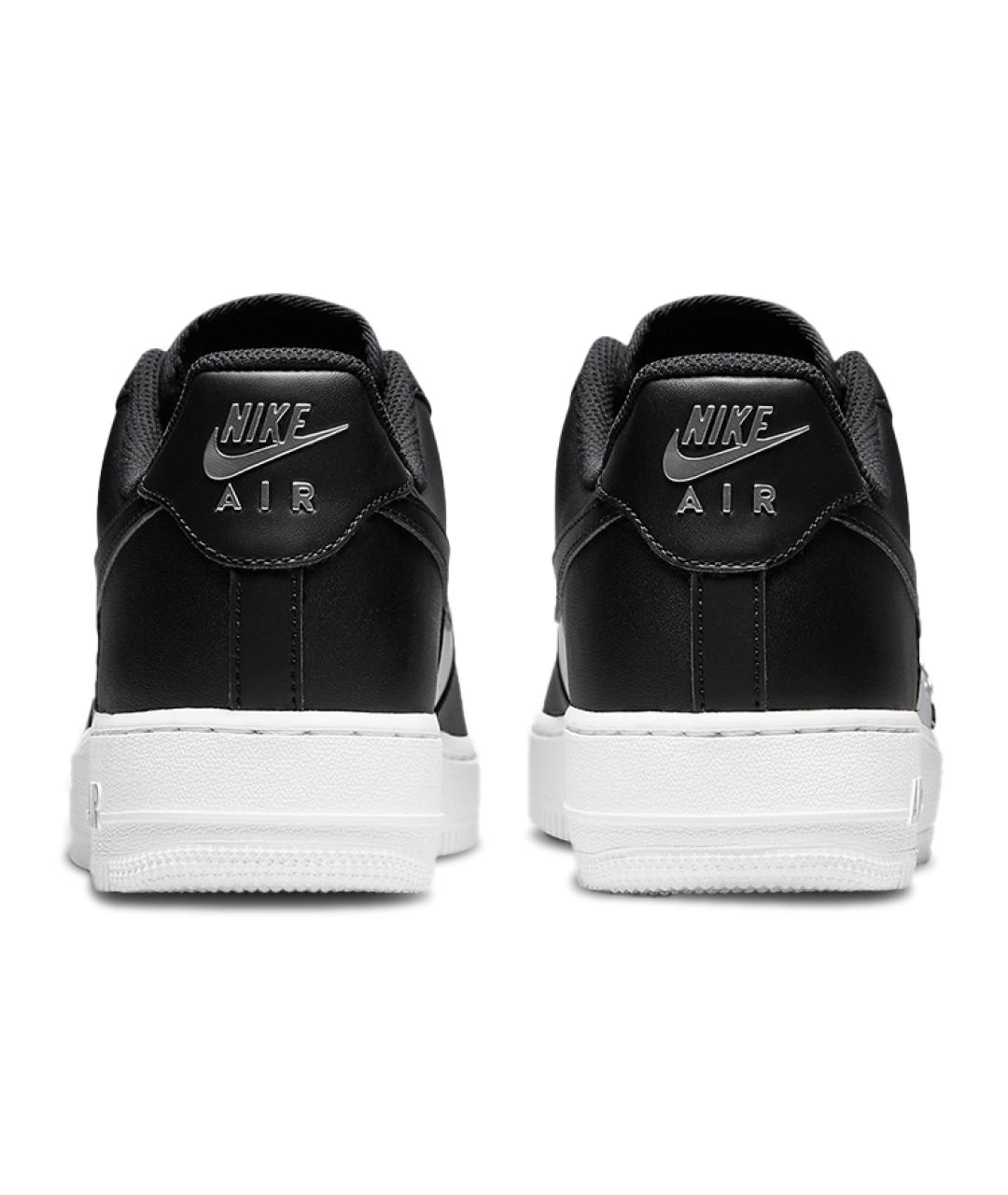 NIKE Черные кожаные низкие кроссовки / кеды, фото 6