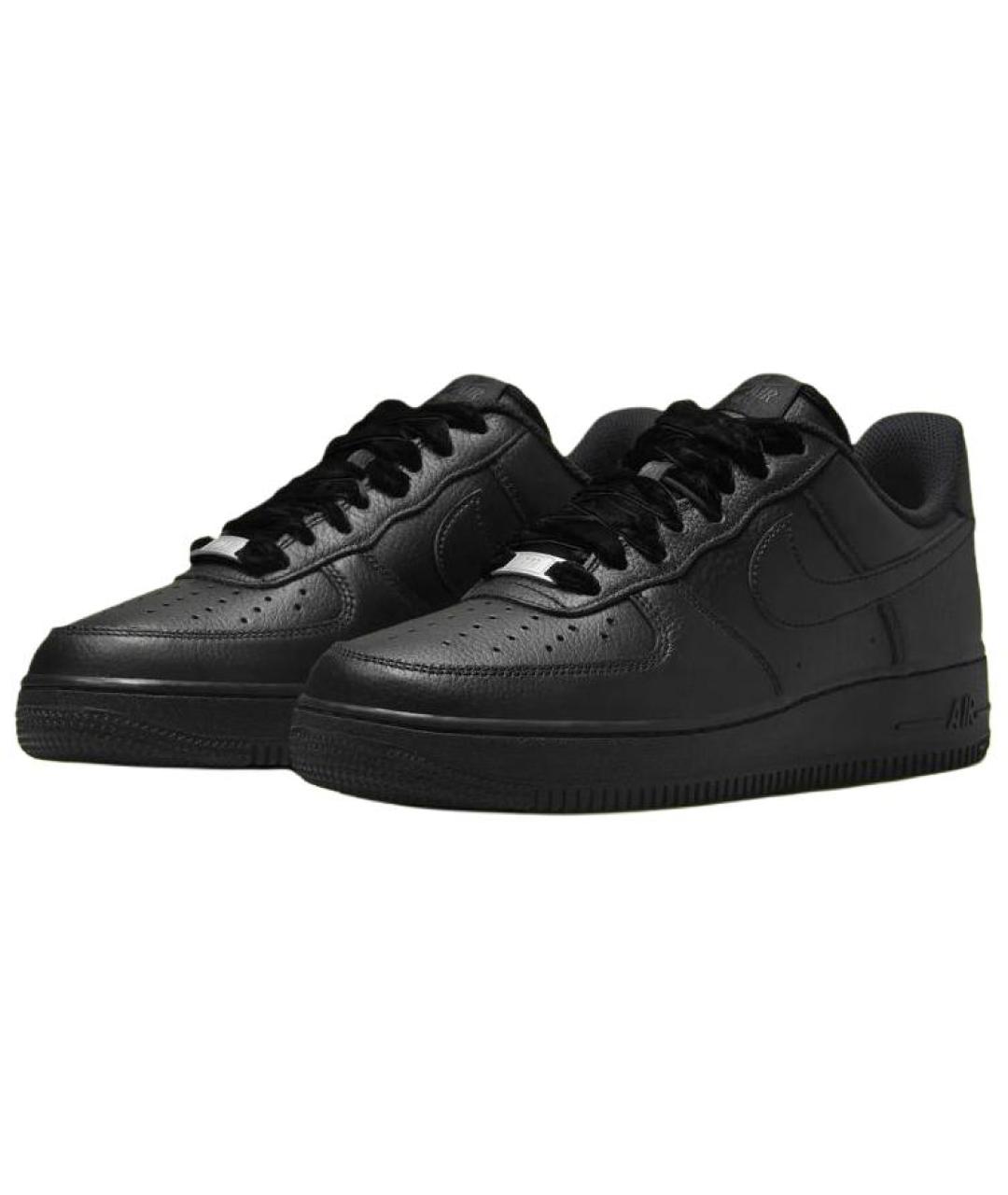 NIKE Черные кожаные кроссовки, фото 4