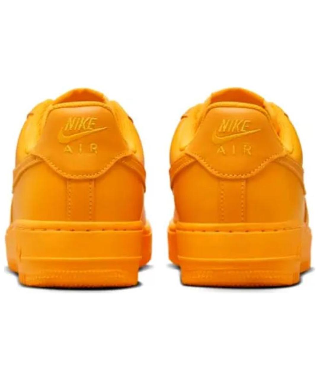 NIKE Оранжевое кожаные кроссовки, фото 6