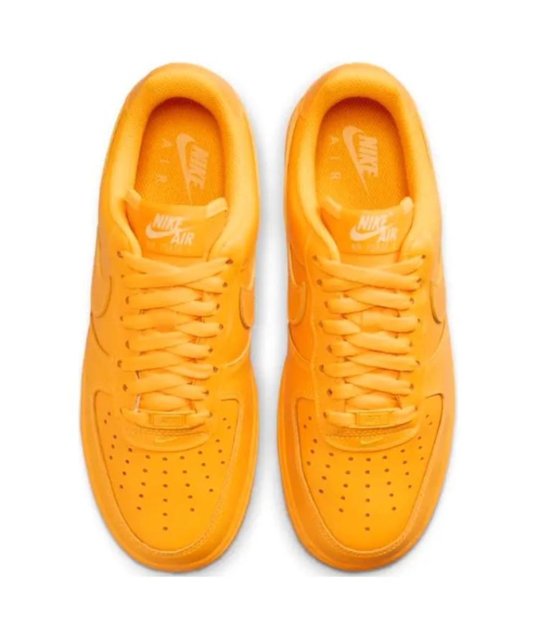 NIKE Оранжевое кожаные кроссовки, фото 5