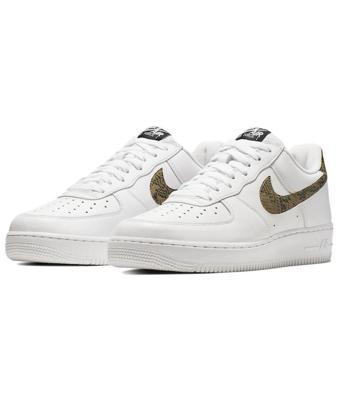 NIKE Белые кожаные кроссовки, фото 4