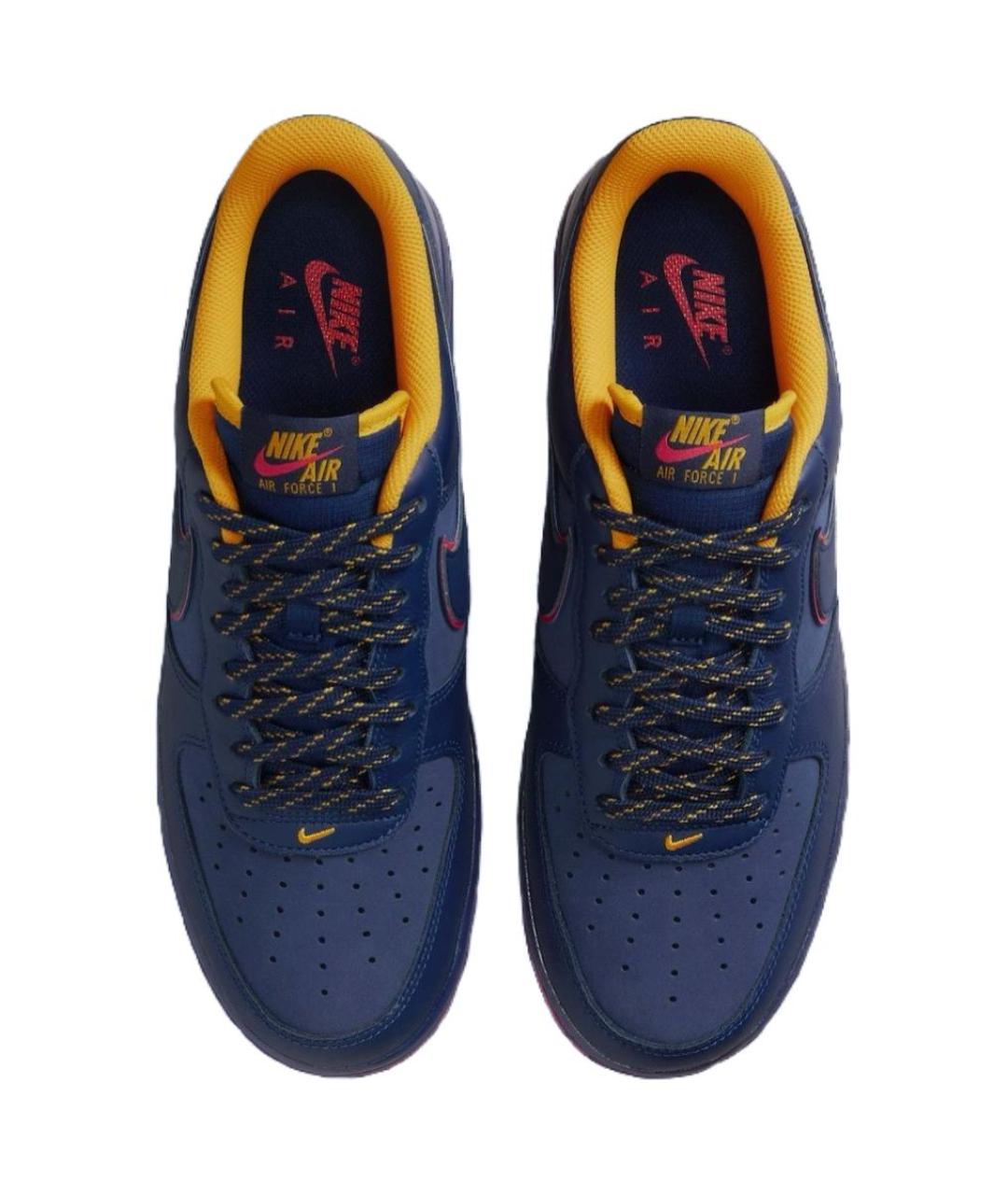 NIKE Синие кожаные кроссовки, фото 5