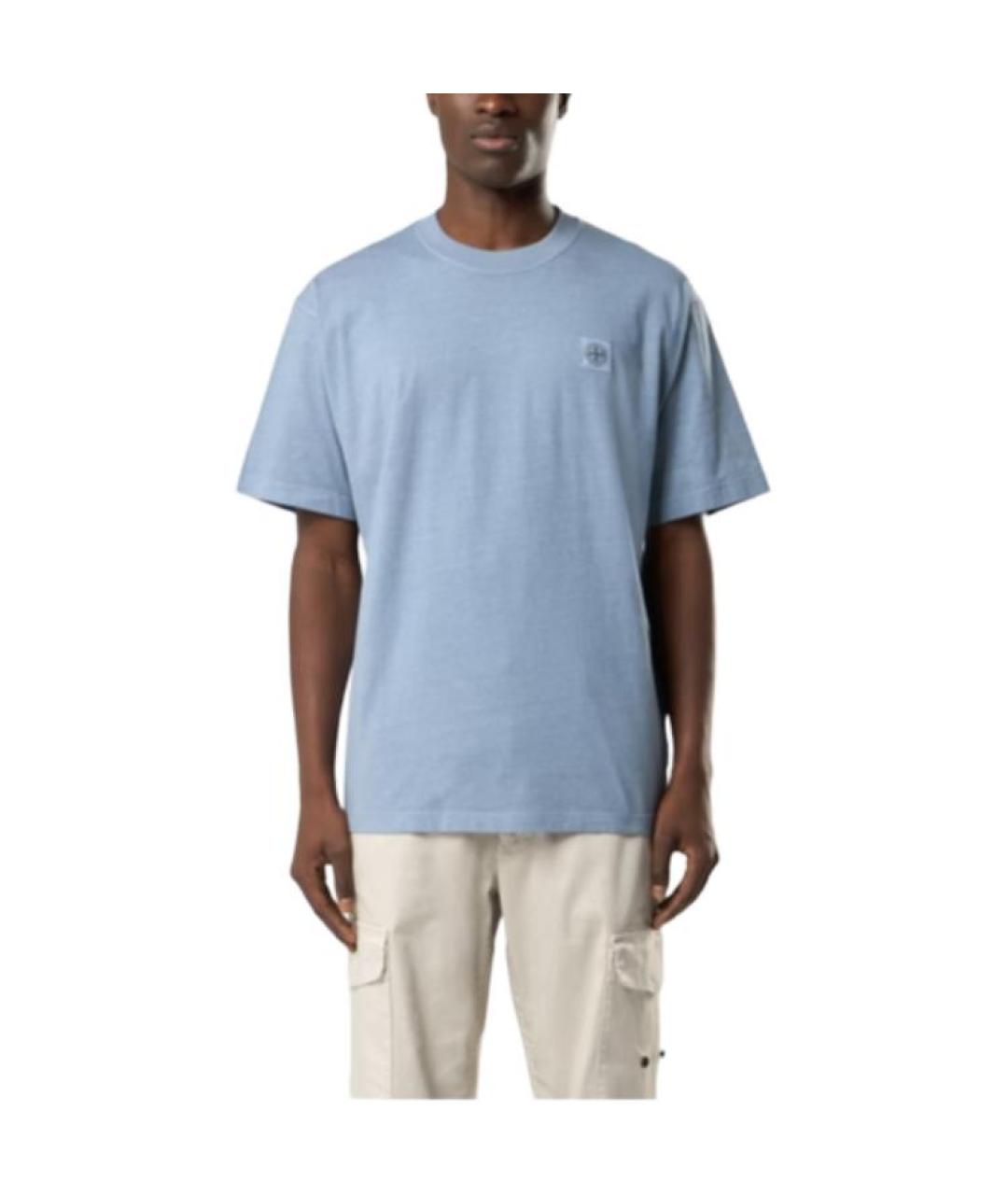 STONE ISLAND Синяя футболка, фото 3