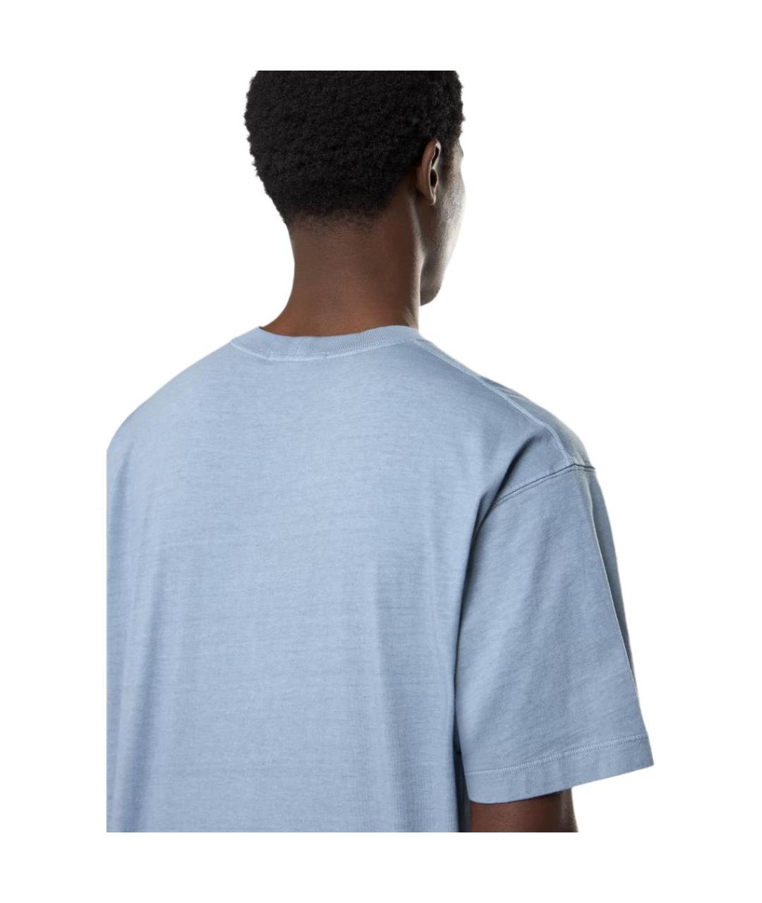 STONE ISLAND Синяя футболка, фото 5