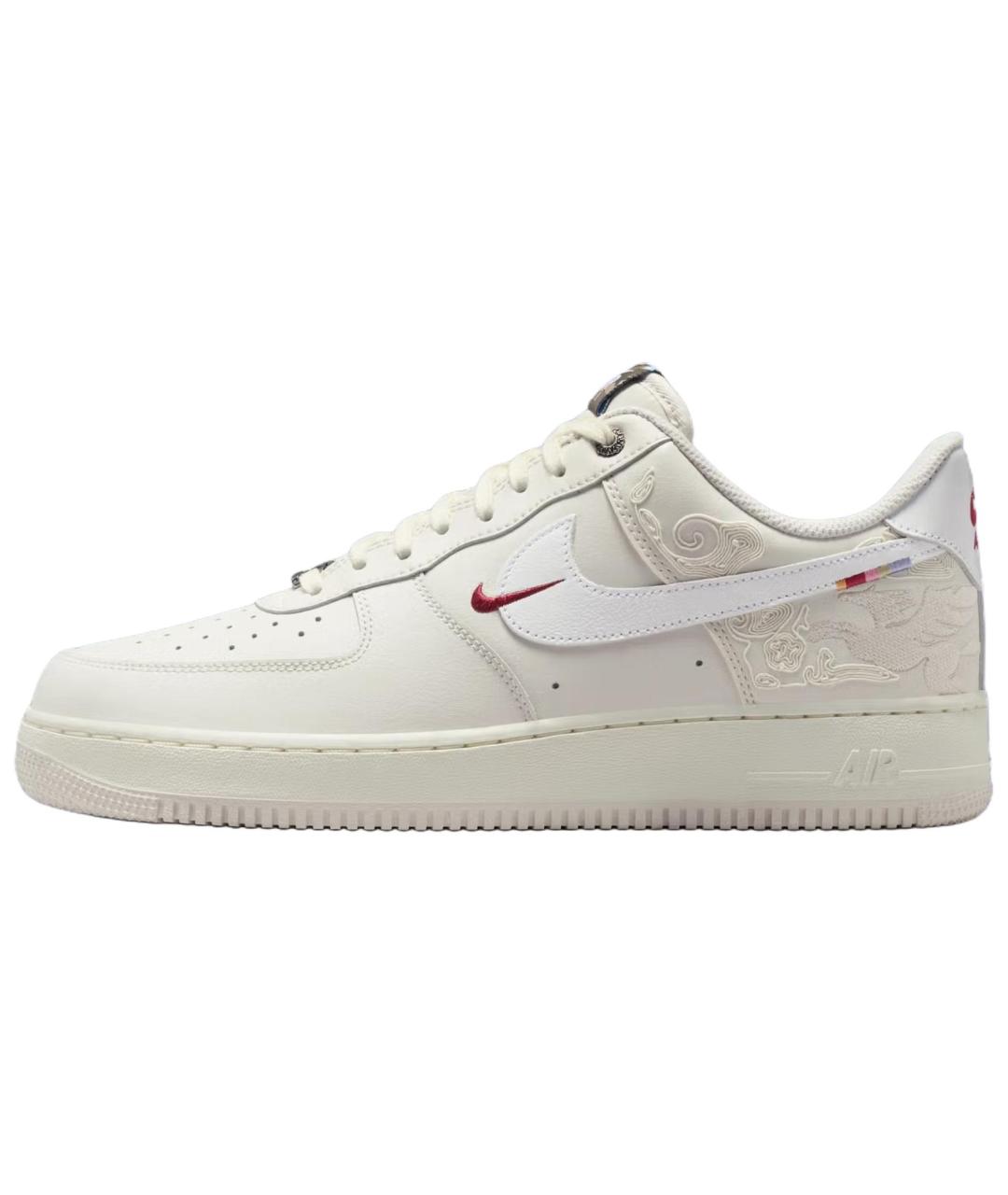 NIKE Белые кожаные низкие кроссовки / кеды, фото 2