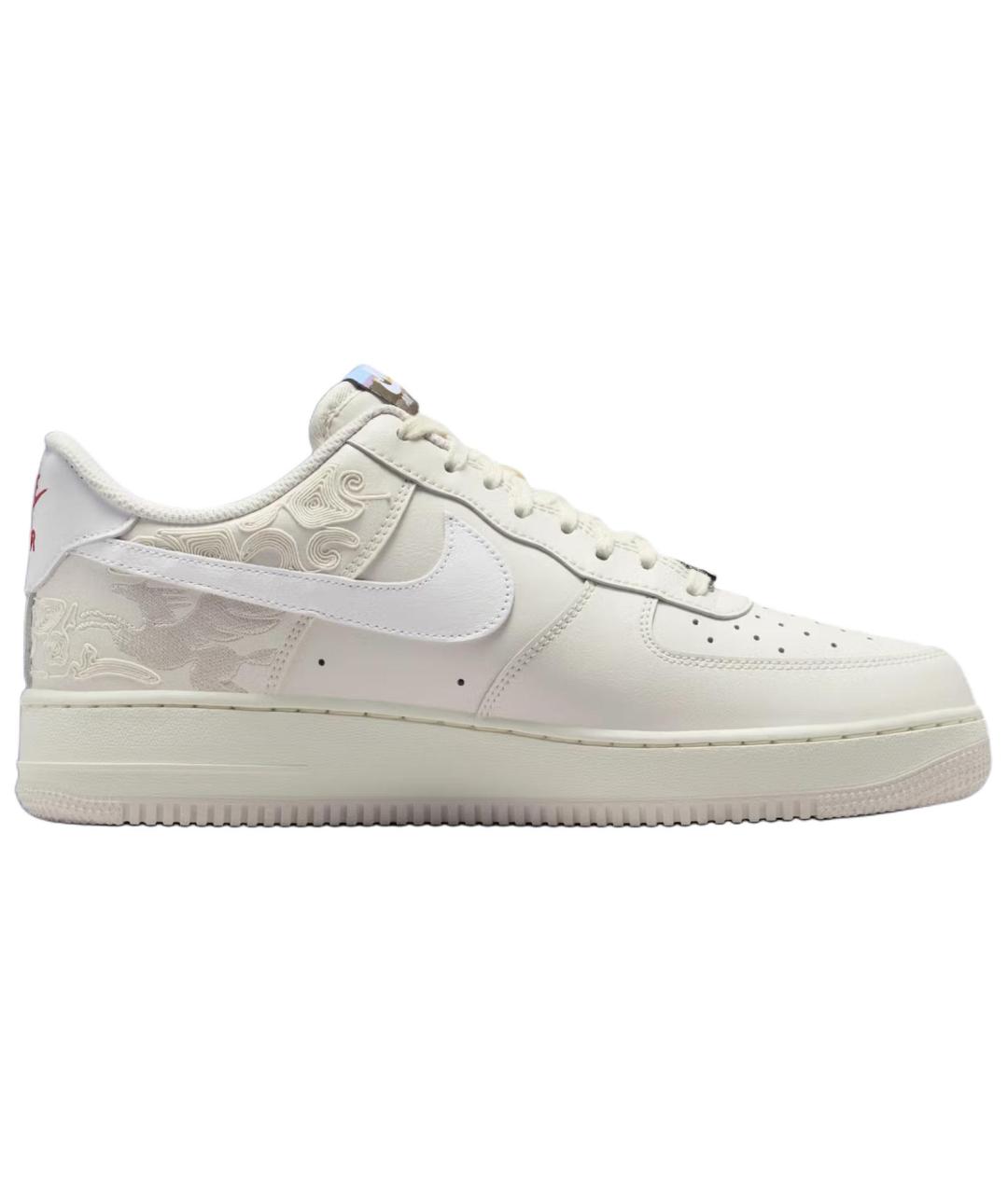 NIKE Белые кожаные низкие кроссовки / кеды, фото 3