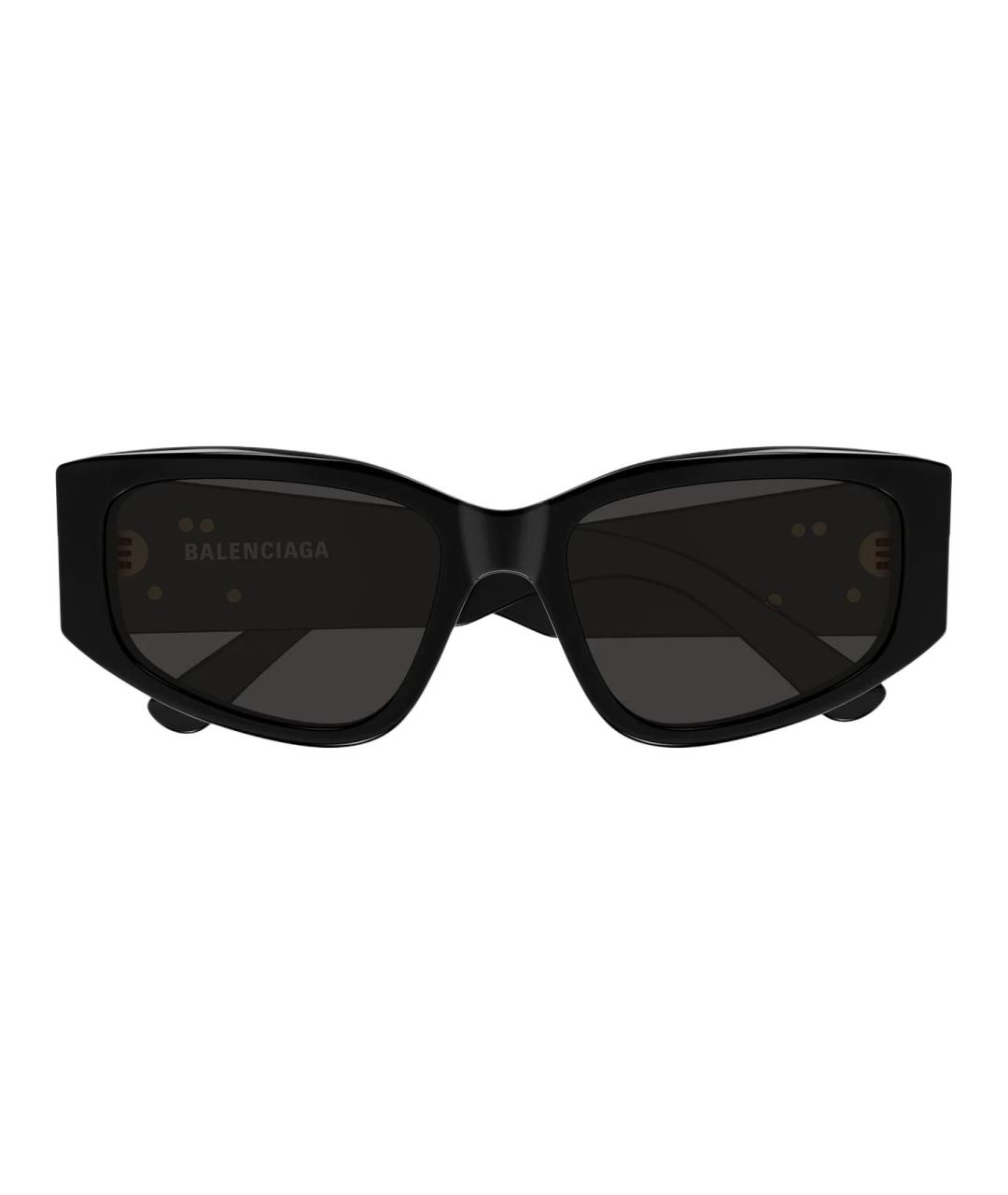 BALENCIAGA Черные пластиковые солнцезащитные очки, фото 2