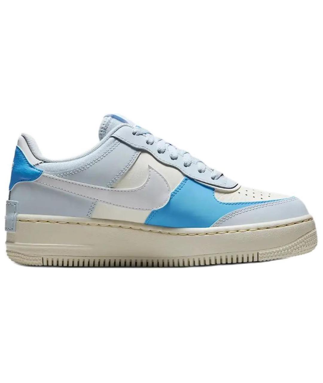 NIKE Синие кожаные кроссовки, фото 2