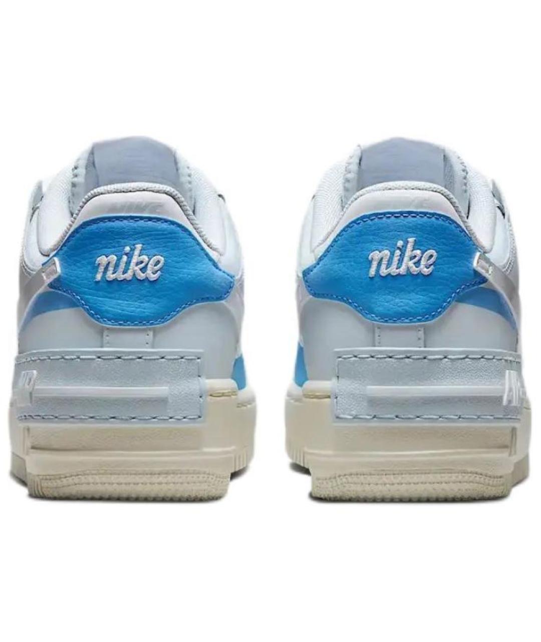 NIKE Синие кожаные кроссовки, фото 6