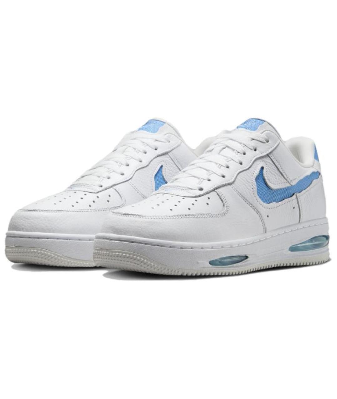 NIKE Белые кожаные низкие кроссовки / кеды, фото 4