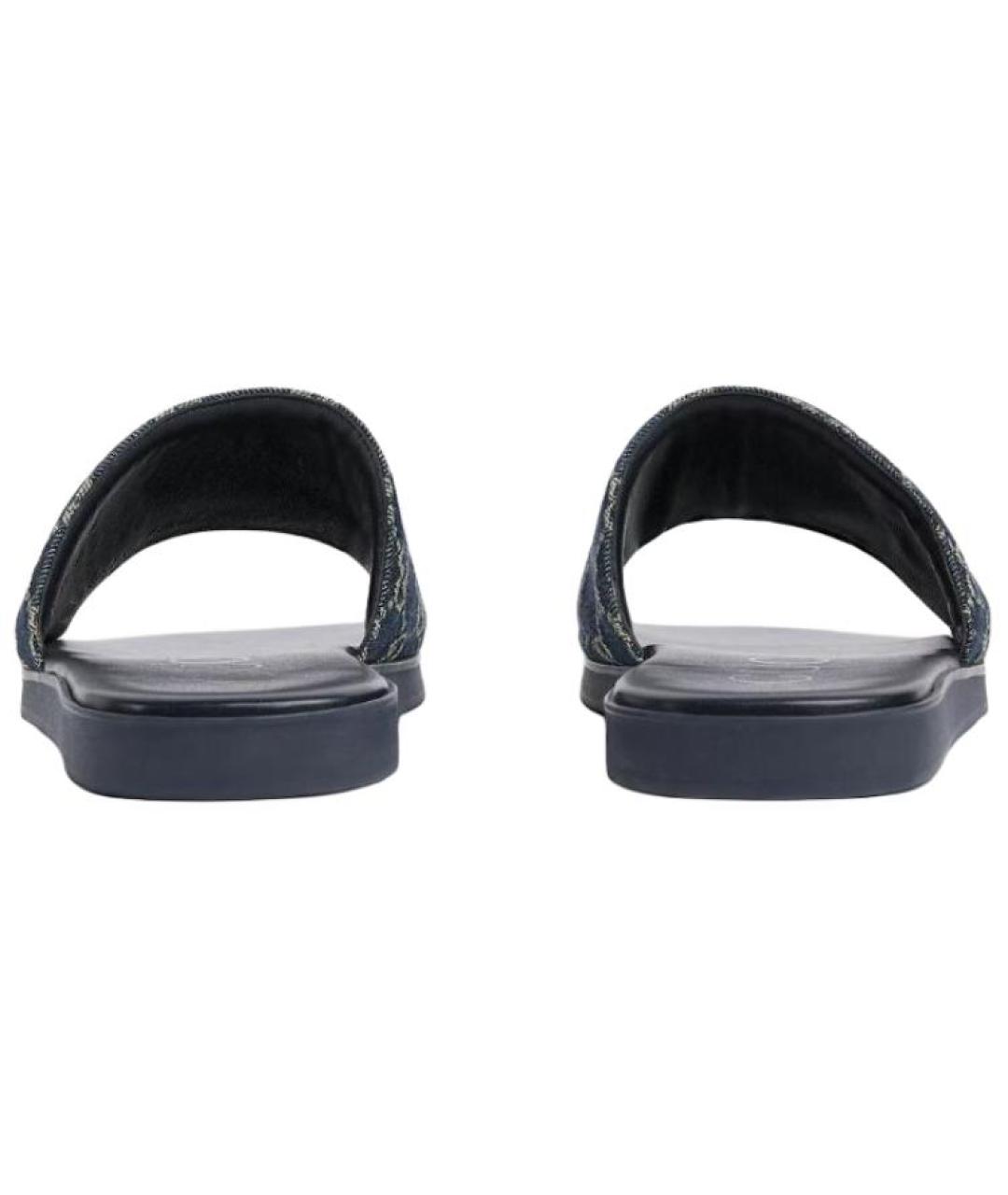 GUCCI Темно-синие шлепанцы, фото 5